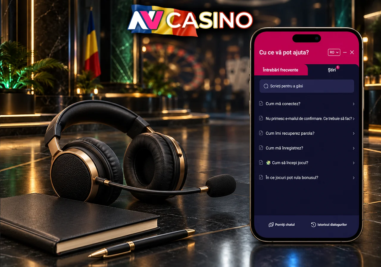 Suportul NV Casino acoperă întrebări despre cont, plăți și acces.